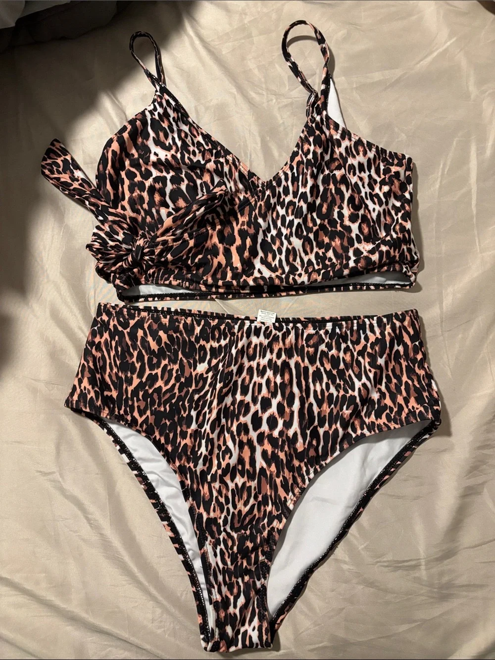 Sweatyrocks Leopard Print High Rise Bikini